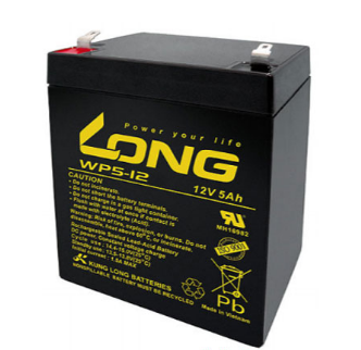 Bình ắc qui kín khí (AGM VRLA) LONG WP5-12, công suất 12V-5Ah | 311W / 5 phút | 24.5Wpc / 15 phút (Mã đặt hàng: 47979)