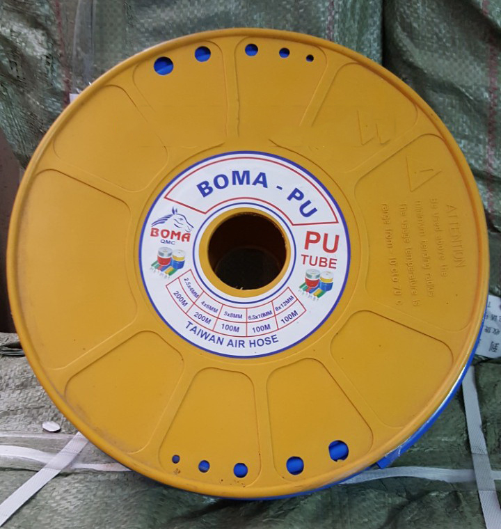 Ống hơi pu phi 8 BOMA SPA707, (4x8mm) màu xanh (Mã đặt hàng: 43956)